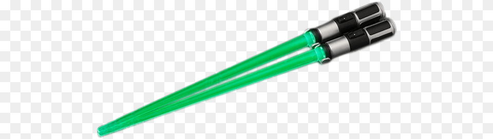 Star Wars Lightsaber Chopsticks Yoda Light Up Version Storage Cable, Blade, Dagger, Knife, Weapon Free Transparent Png