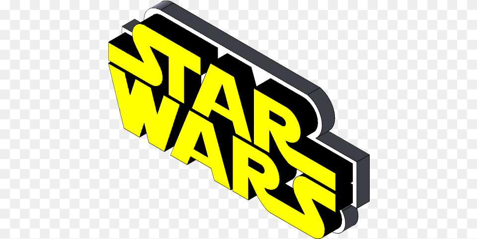 Star Wars Logo 3d Cad Model Library Grabcad Clip Art, Dynamite, Weapon, Light, Text Png