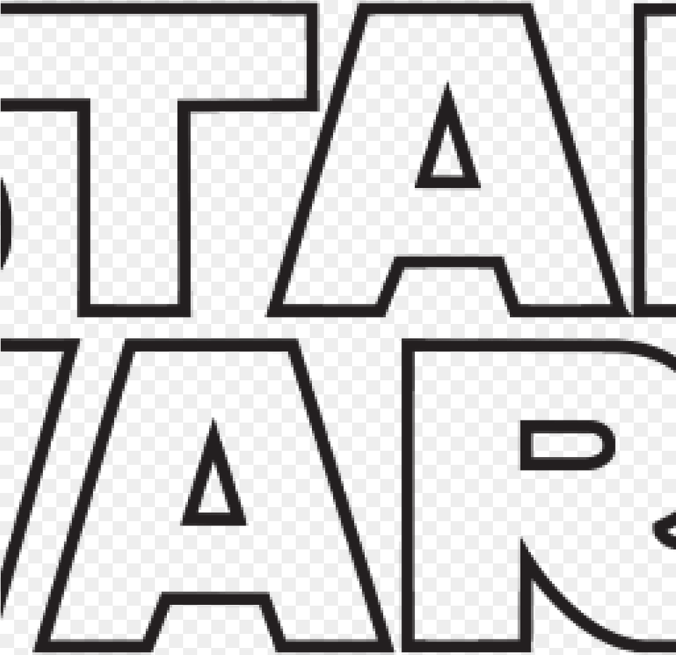 Star Wars Logo Vector Images Clip Art For Students Logo De Star Wars, Text, Triangle, Symbol Png Image