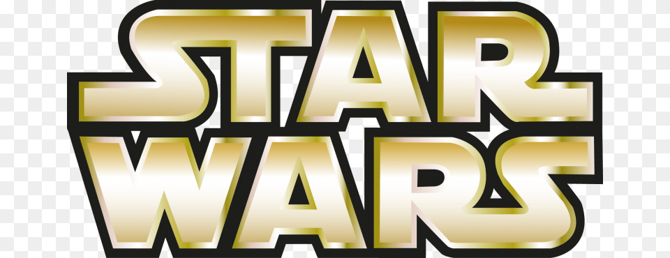 Star Wars Logo Vector Logo, Text, Gold Png Image