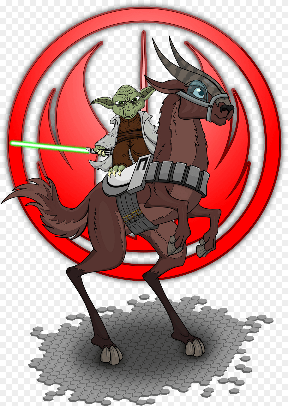 Star Wars Maestro Yoda And Kybuck Clipart, Book, Comics, Publication Free Transparent Png