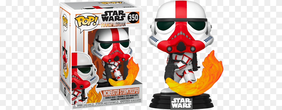 Star Wars Mandalorian Incinerator Stormtrooper Pop Funko The Storm Trooper, Helmet, Crash Helmet, American Football, Football Free Transparent Png