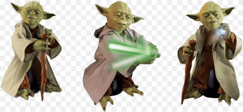 Star Wars Master Yoda Transparent Jedi Master Legendary Yoda, Clothing, Coat, Adult, Person Free Png
