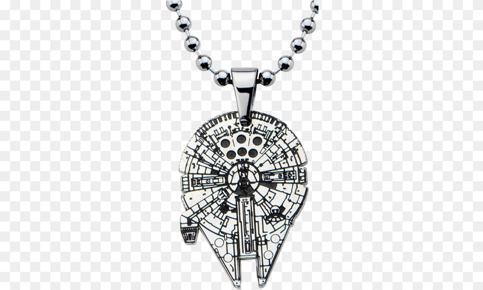 Star Wars Millennium Falcon Pendant Necklace Necklace, Accessories, Jewelry, Diamond, Gemstone Png Image