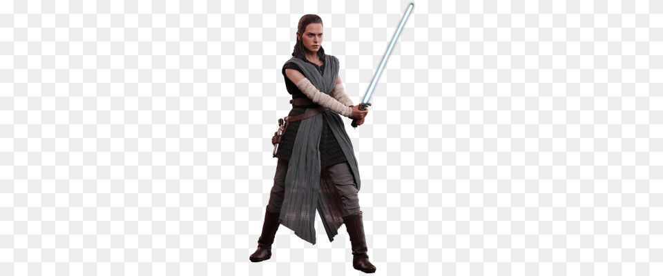 Star Wars Movie Masterpiece Action Figure Rey, Sword, Weapon, Adult, Female Png Image