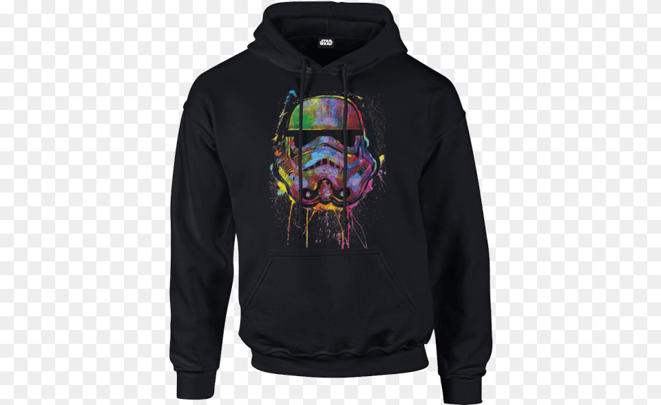 Star Wars Paint Splat Stormtrooper Pullover Hoodie South Face Hoodie, Clothing, Knitwear, Sweater, Sweatshirt Free Png