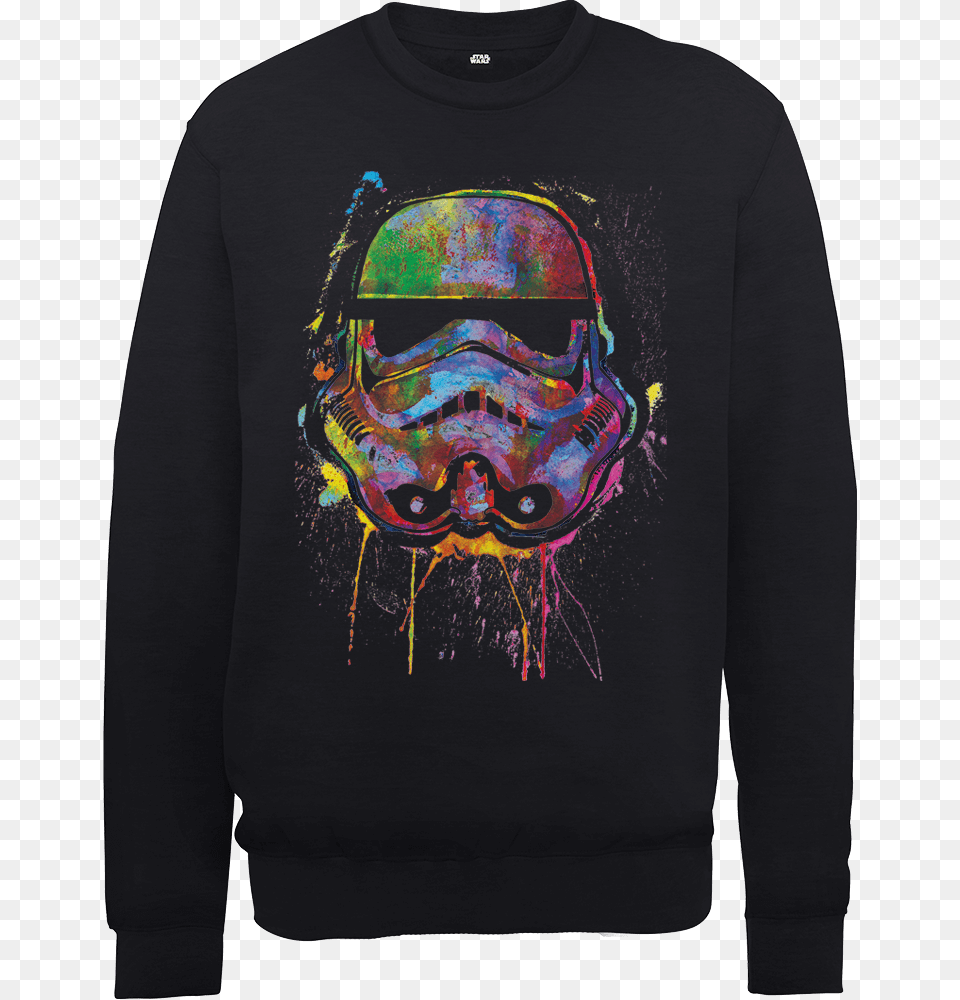 Star Wars Paint Splat Stormtrooper Sweatshirt Sweater, T-shirt, Clothing, Hoodie, Knitwear Free Png