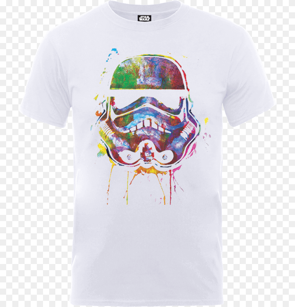 Star Wars Paint Splat Stormtrooper T Shirt Storm Trooper T Shirt, Clothing, T-shirt Free Png Download