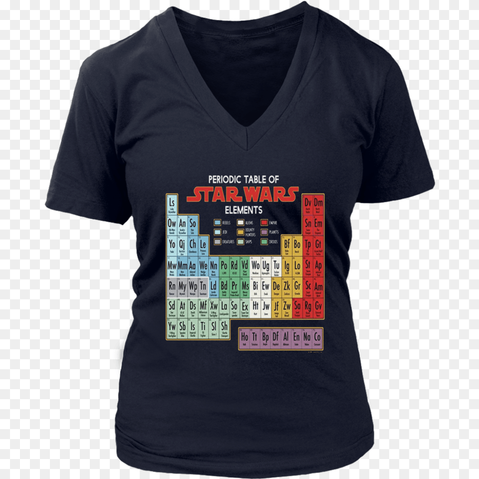 Star Wars Periodic Table Of Elements Graphic T Shirt, Clothing, T-shirt Png