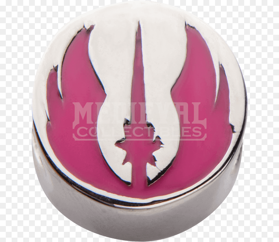 Star Wars Pink Jedi Symbol Bead Charm Darth Vader, Emblem, Logo, Accessories Free Png Download