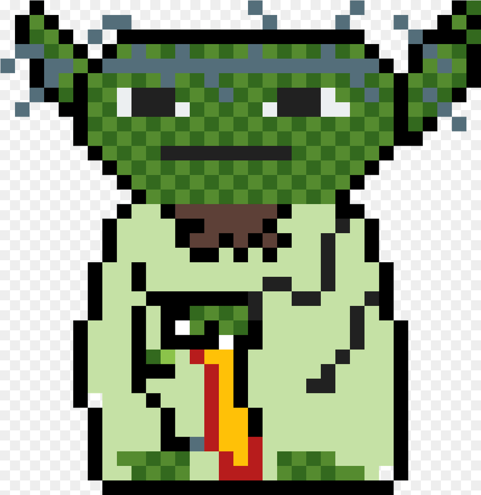 Star Wars Pixel Art Yoda, Green, Robot, Scoreboard Free Png