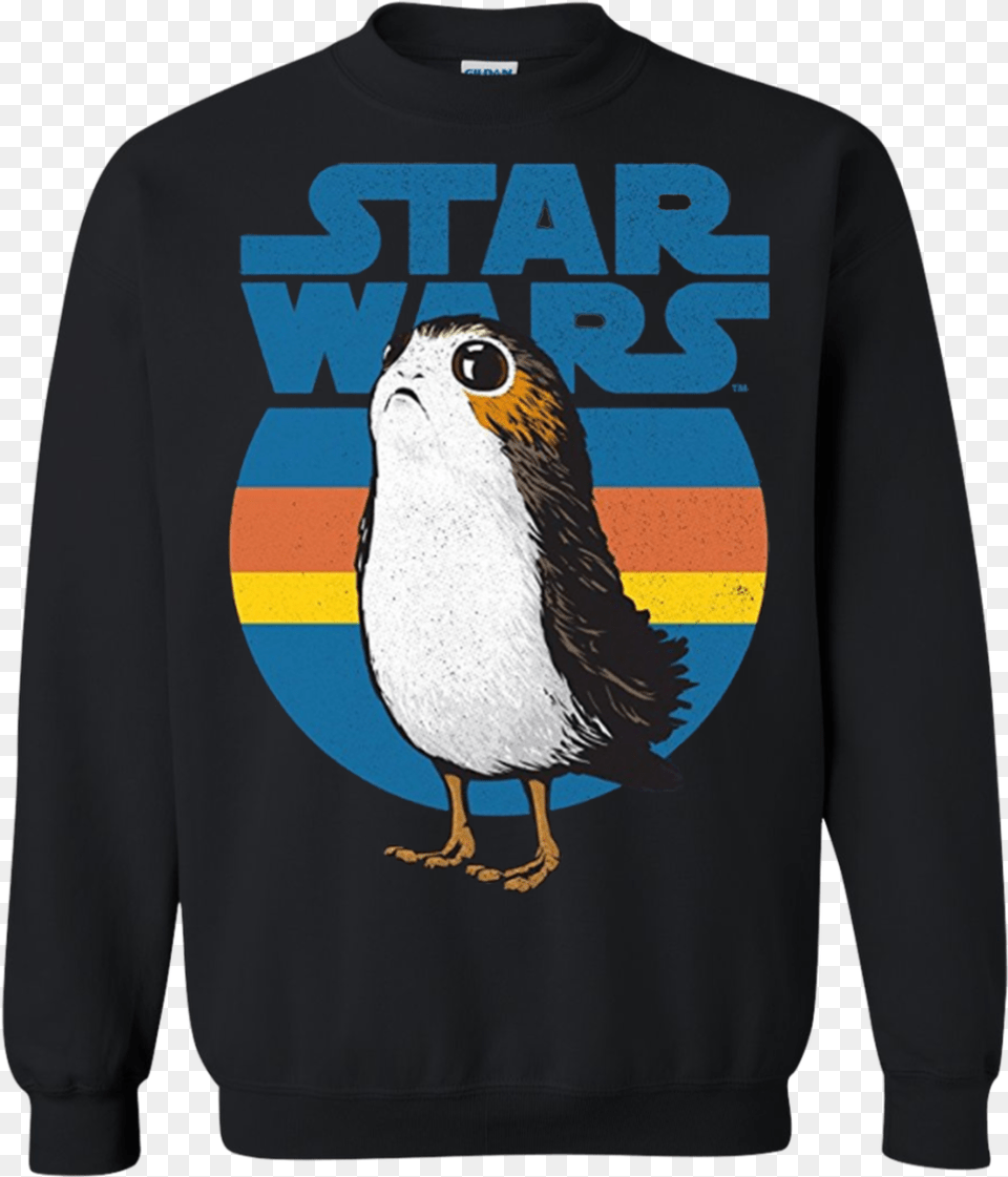 Star Wars Porg T Shirt Hoodie Sweater Star Wars, Sweatshirt, Sleeve, Long Sleeve, Knitwear Free Png