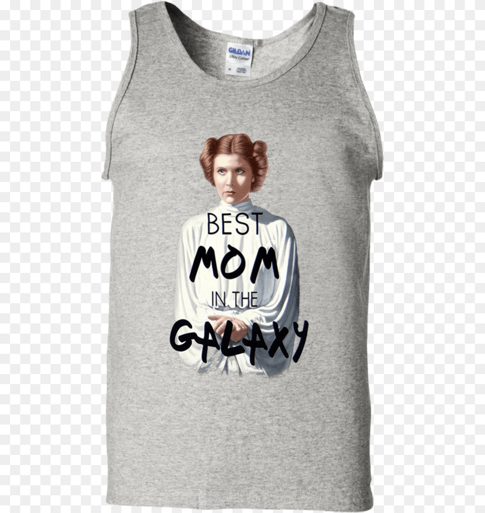 Star Wars Princess Leia Best Mom In The Galaxy Juniors T Shirt, Clothing, T-shirt, Person, Tank Top Free Transparent Png