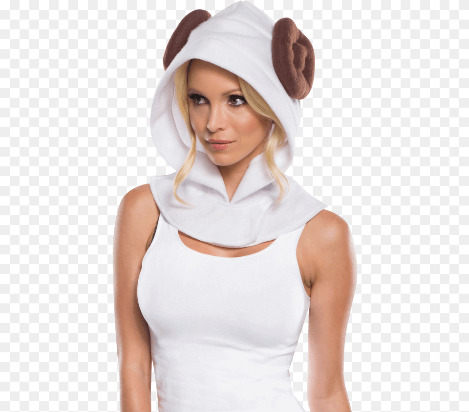 Star Wars Princess Leia Hood Princess Leia Adult Star Wars Hood, Clothing, Female, Hat, Person Png Image