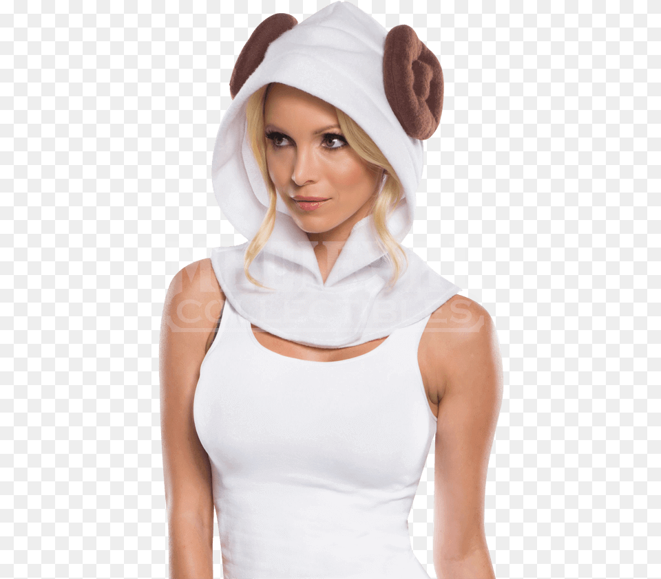 Star Wars Princess Leia Hood Princess Leia Adult Star Wars Hood, Clothing, Female, Hat, Person Free Transparent Png