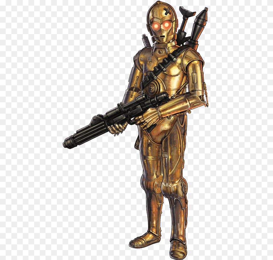 Star Wars Protocol Droid Armed, Adult, Male, Man, Person Free Png