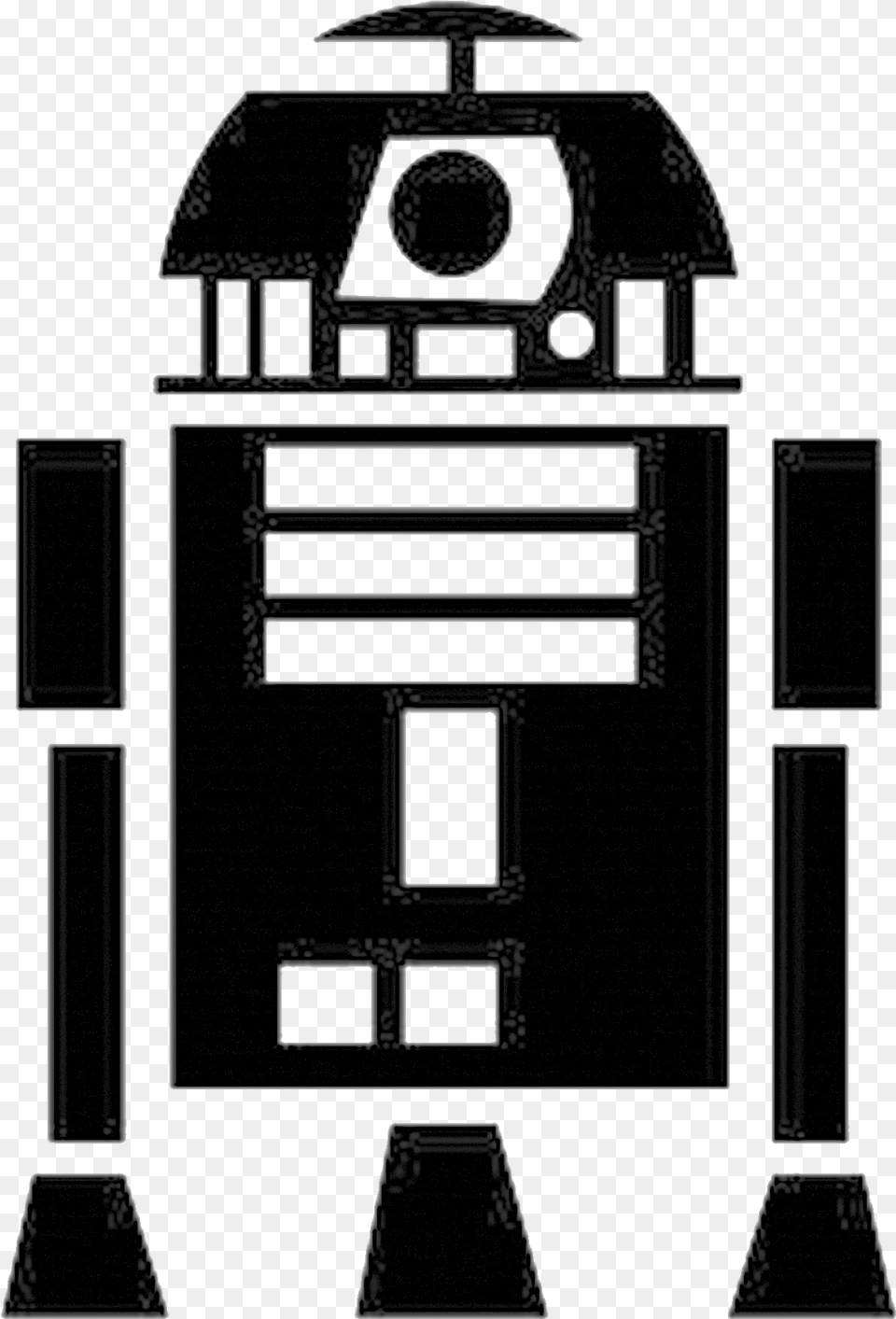 Star Wars R2 D2 Silhouette, Robot Free Png