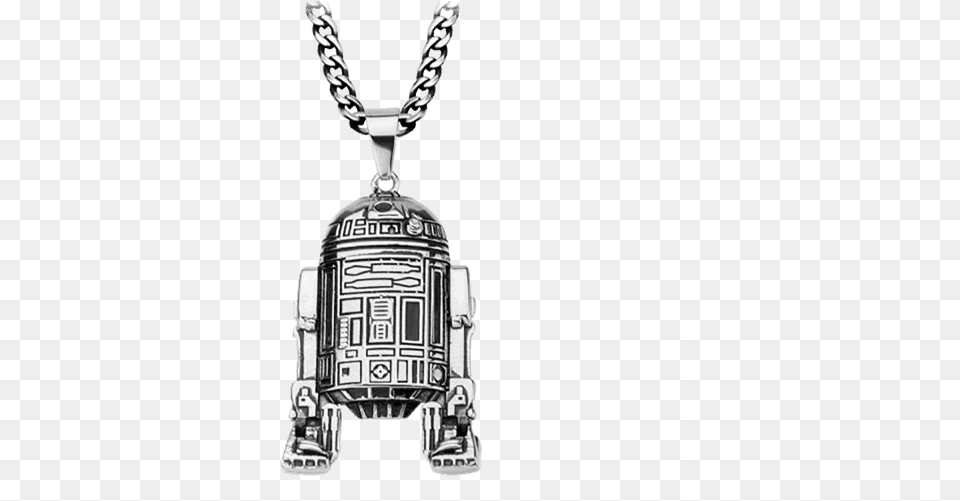 Star Wars R2d2 Steel Pendant With Chain Star Wars Motorcycle Guardian Bell, Accessories, Jewelry, Necklace Free Png Download