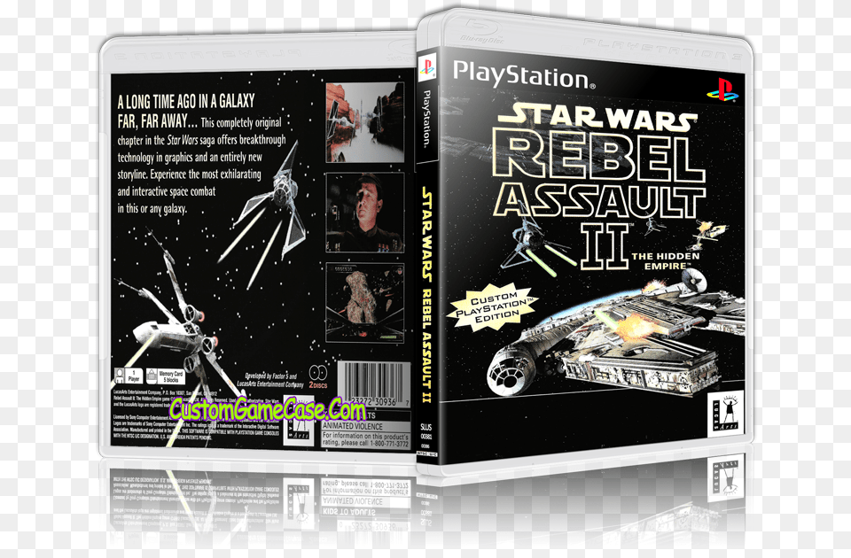 Star Wars Rebel Assault Ii Star Wars Rebel Assault 2 Playstation, Advertisement, Poster, Adult, Person Png