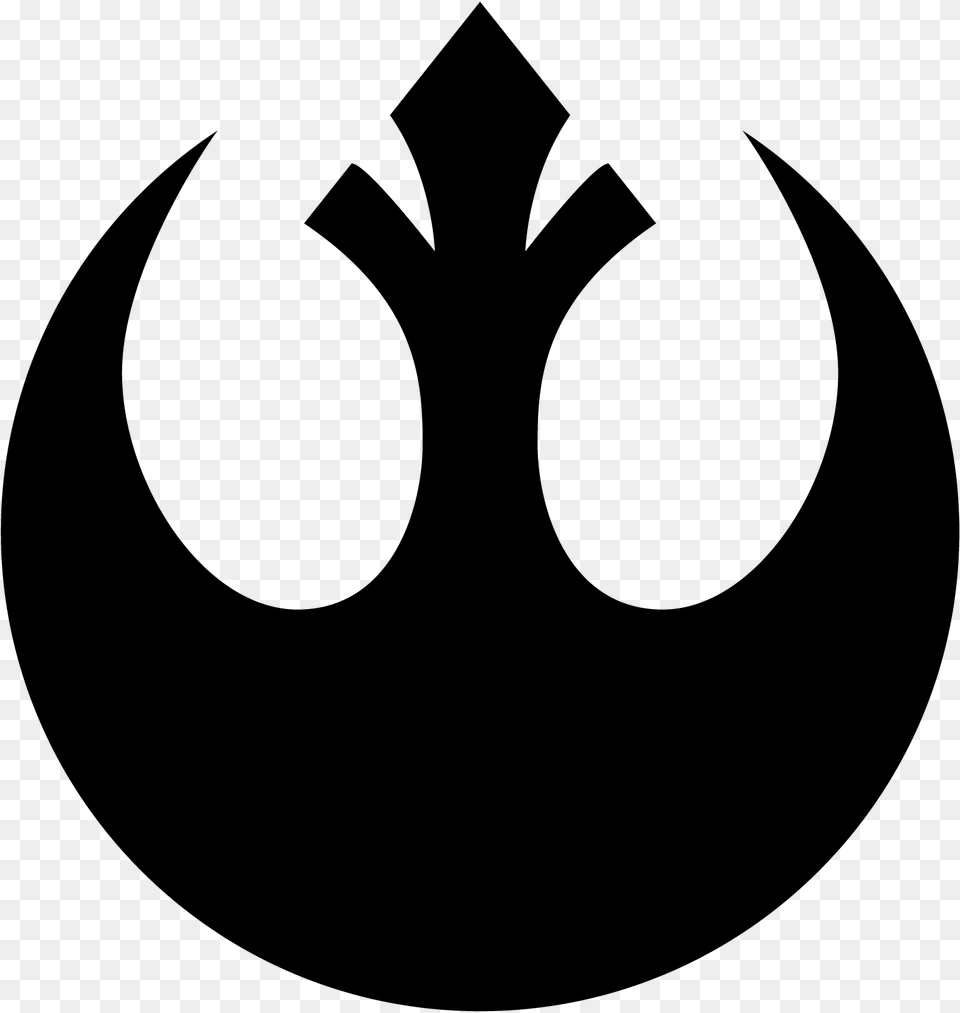 Star Wars Rebel Symbol, Gray Png
