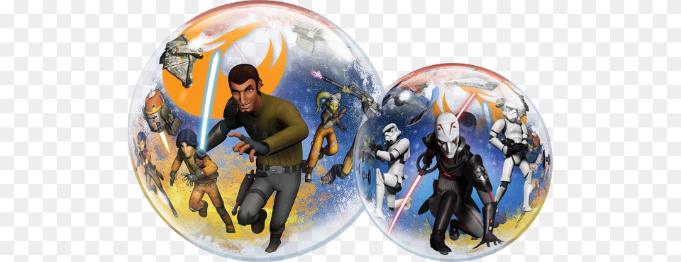 Star Wars Rebels 22quot Bubble Balloon 22quot Single Bubble Star Wars Rebels Mylar Balloons, Adult, Person, Woman, Female Png Image