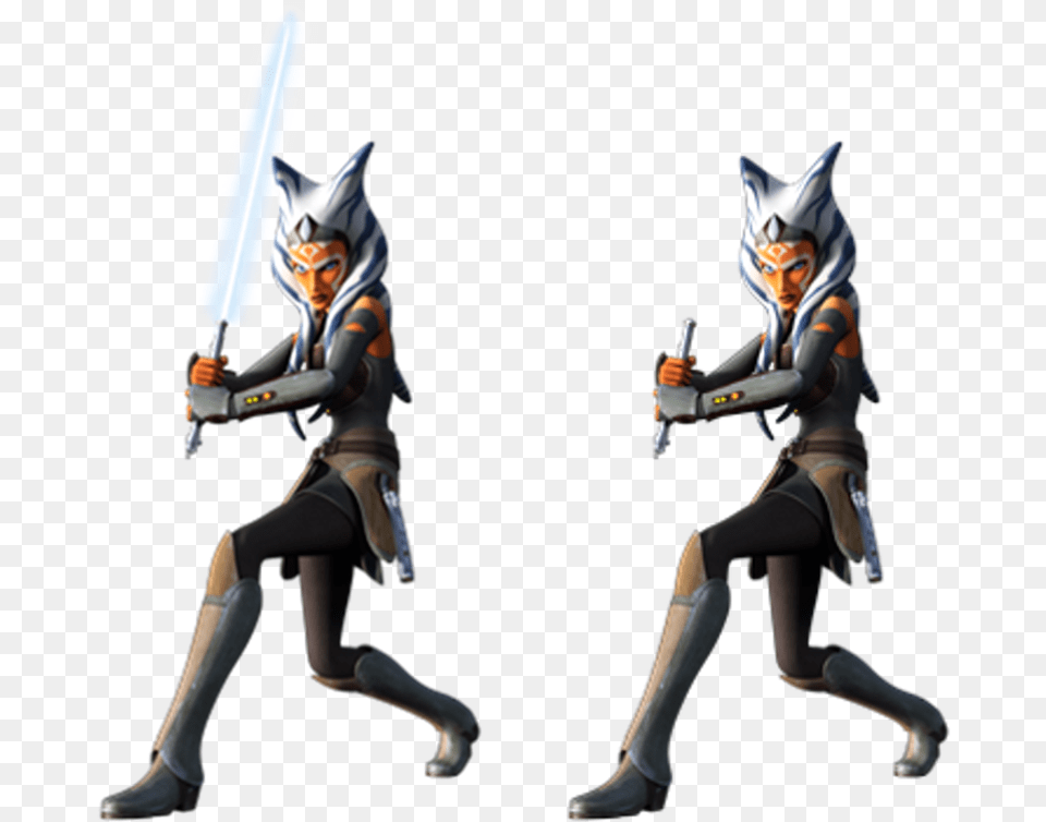 Star Wars Rebels Ahsoka Tano Ahsoka Tano Rebel, Weapon, Sword, Adult, Person Png Image