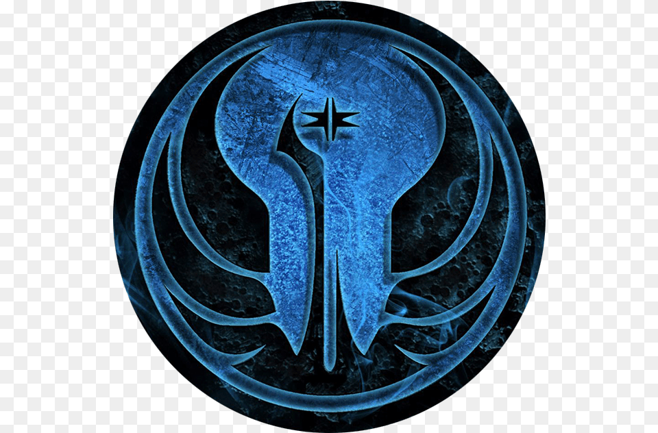 Star Wars Republic Symbol Blue Star Wars Jedi Order Logo, Emblem Png
