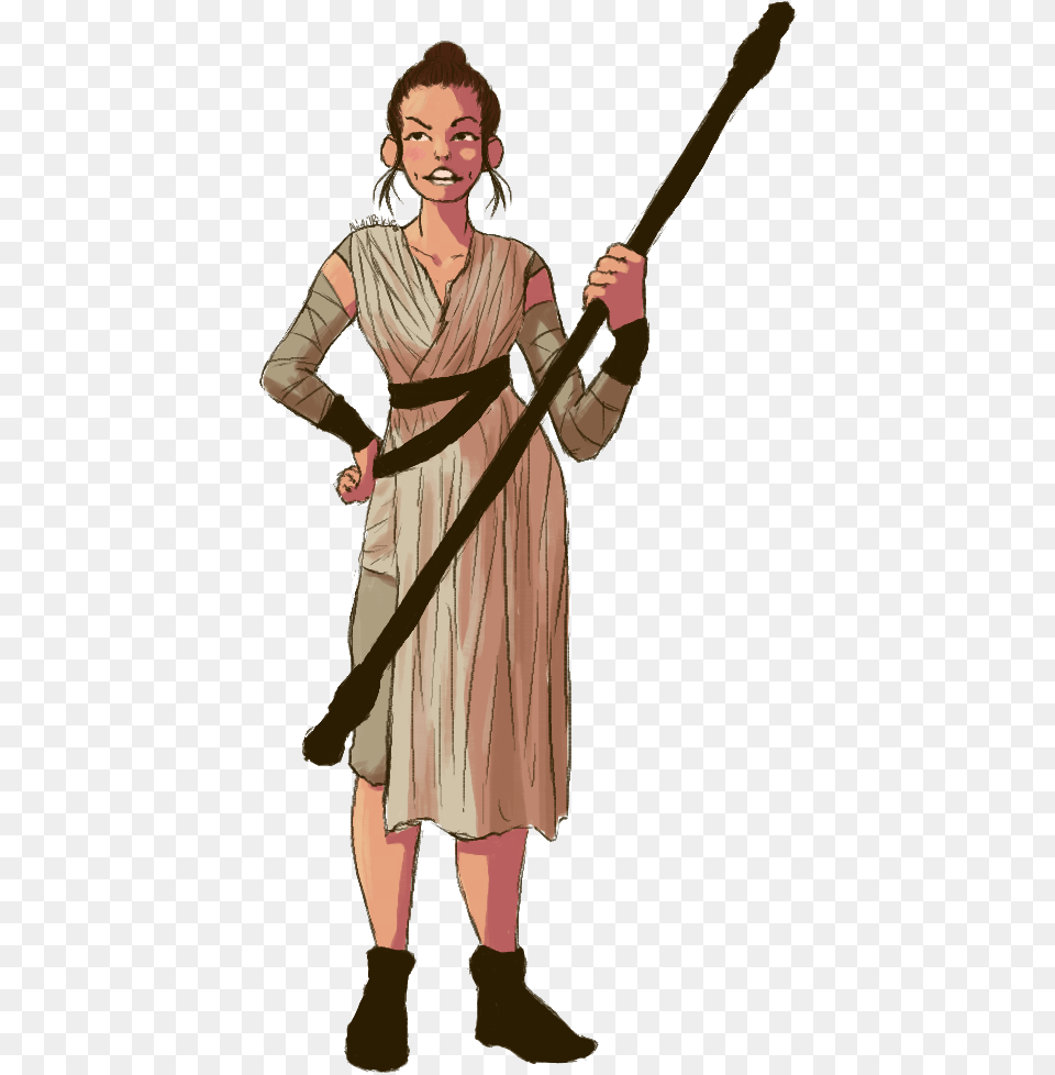 Star Wars Rey Clip Royalty Black Fanart Of Rey Star Wars, Adult, Female, Person, Woman Free Png Download