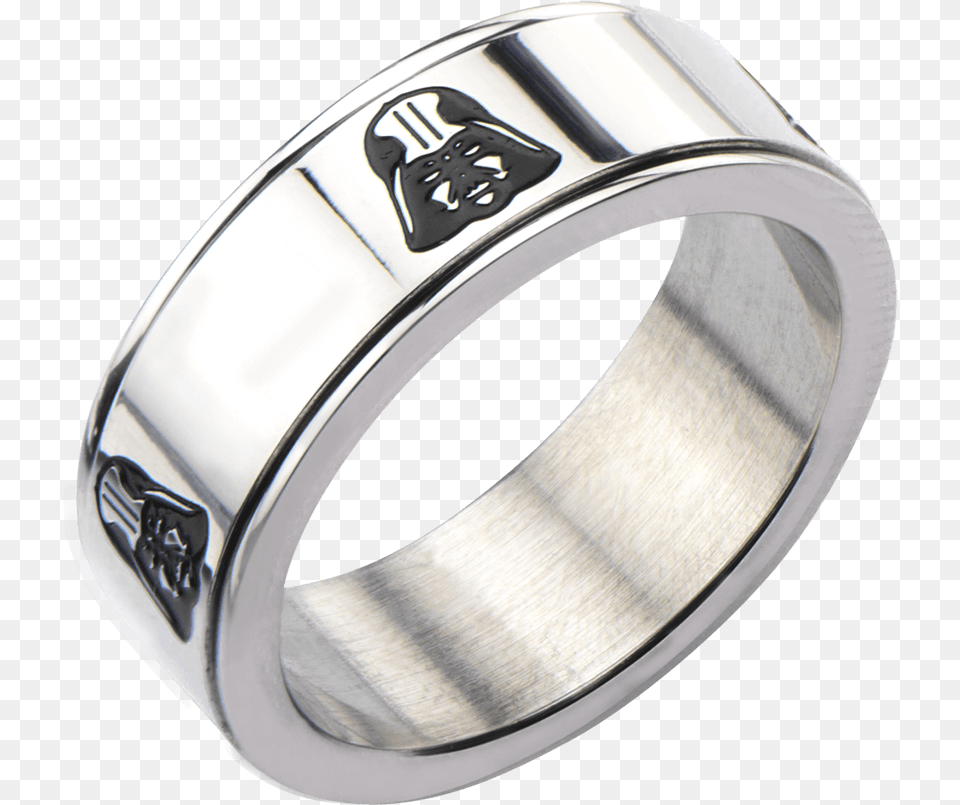 Star Wars Ring Darth Vader Spinner Ring Size, Accessories, Jewelry, Platinum, Silver Png Image