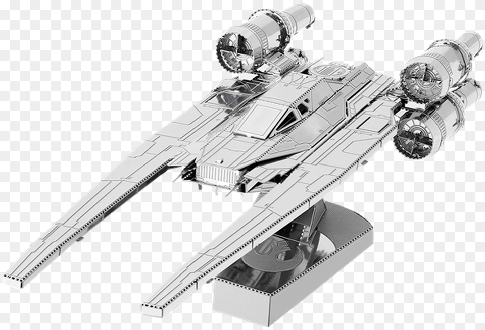 Star Wars Rogue One Uwing Fighter Metal Earth Model Metal Earth U Wing, Aircraft, Spaceship, Transportation, Vehicle Free Png