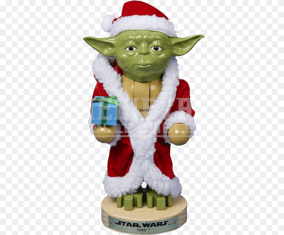 Star Wars Santa Yoda Nutcracker Star Wars Nussknacker, Baby, Person, Figurine Png Image