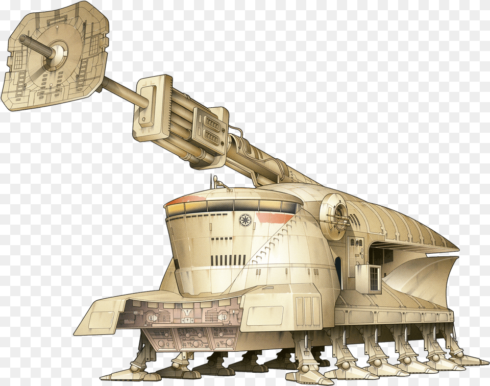 Star Wars Self Propelled Heavy Artillery, Armored, Military, Tank, Transportation Png
