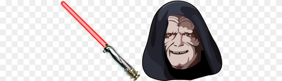 Star Wars Sheev Palpatine Lightsaber Cursor U2013 Custom Star Wars Characters, Face, Head, Person, Smoke Pipe Png