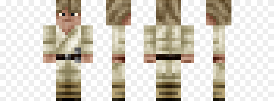 Star Wars Skin Minecraft Luke, Person, Weapon Png Image