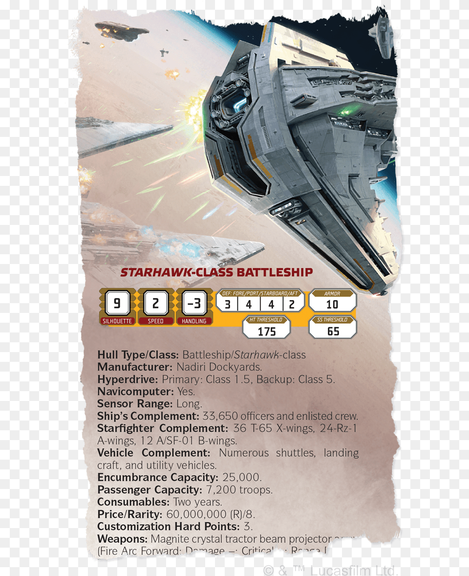 Star Wars Star Hawk, Advertisement, Poster, Aircraft, Spaceship Free Png Download