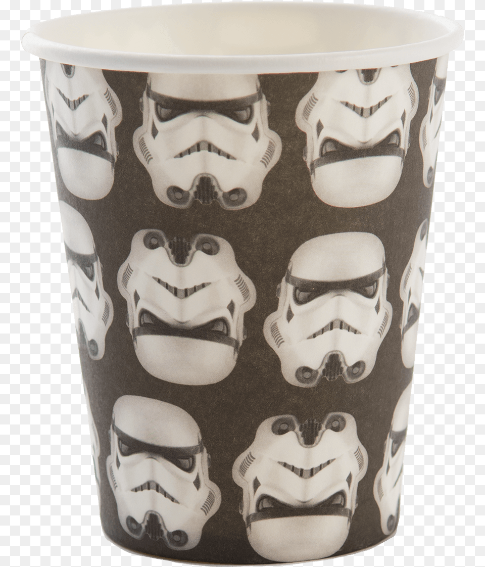 Star Wars Storm Trooper Paper Cups Star Wars Happy Birthday Trooper Birthday Card, Cup, Porcelain, Person, Art Png Image