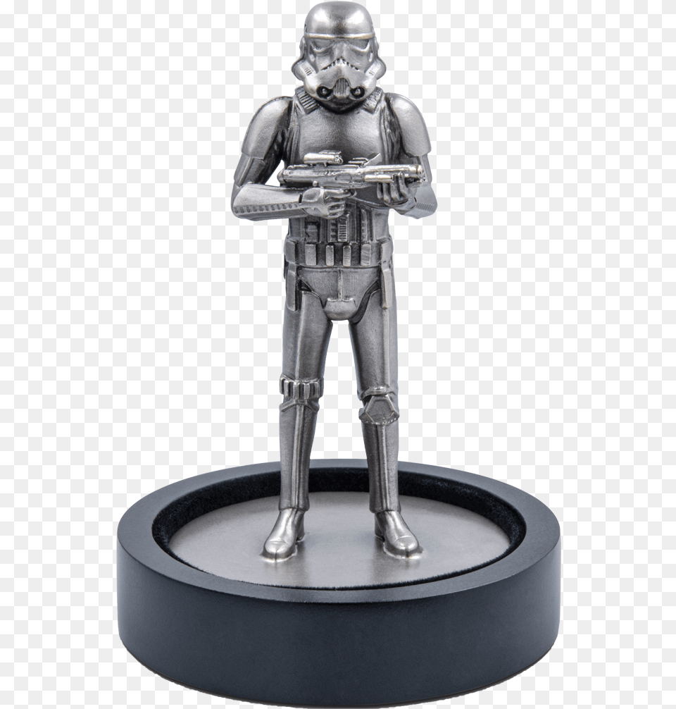 Star Wars Stormtrooper Emkcom Silver Coin, Figurine, Adult, Male, Man Png