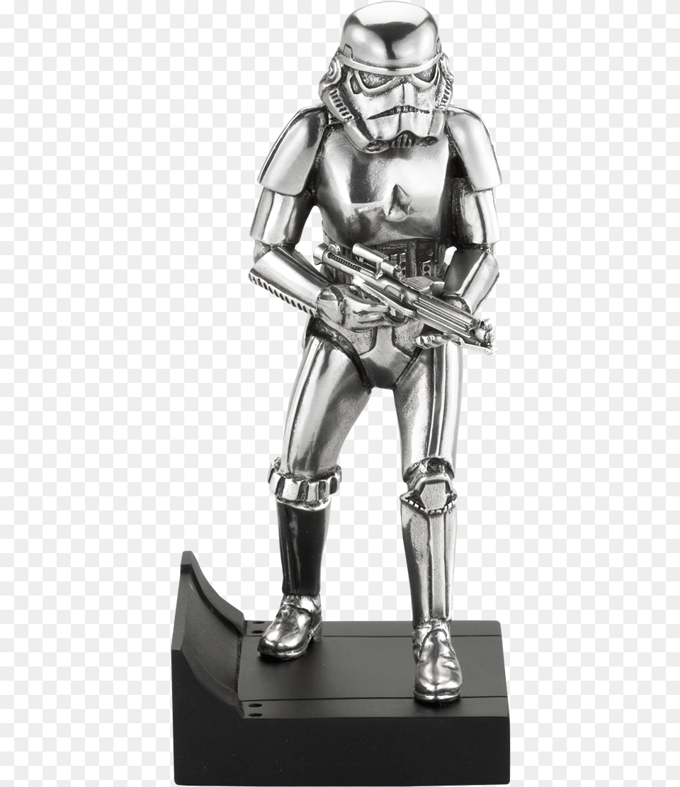 Star Wars Stormtrooper Figurine Pewter Collectible By Royal Fictional Character, Armor, Adult, Female, Person Png