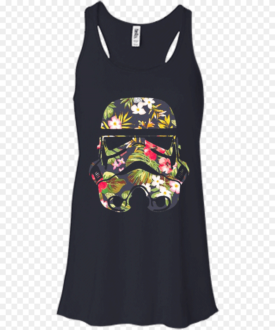 Star Wars Stormtrooper Flower Shirt Hoodie Tank Star Wars T Shirt Stormtrooper Flowers, Clothing, Tank Top, Dress Free Png