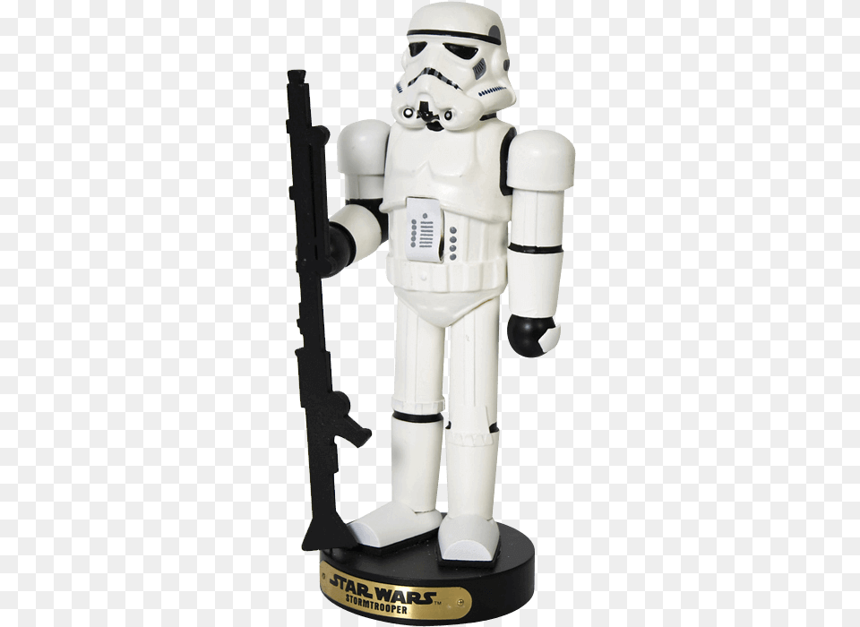 Star Wars Stormtrooper Nutcracker Stormtrooper Nutcracker, Figurine, Robot, Baby, Person Png Image