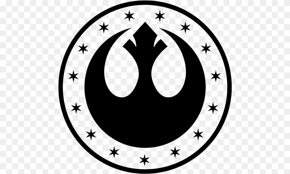 Star Wars Symbols New Republic Clipart Download Star Wars New Republic Logo, Symbol, Emblem, Blackboard Png