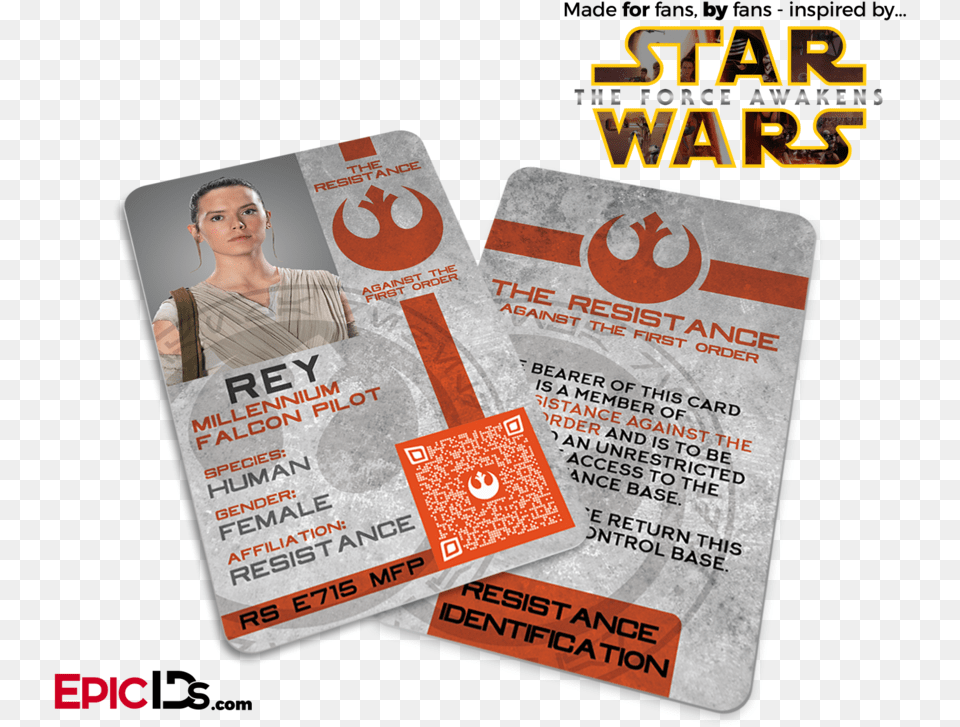Star Wars Tfa Inspired Resistance Identification Star Wars, Text, Adult, Person, Woman Png