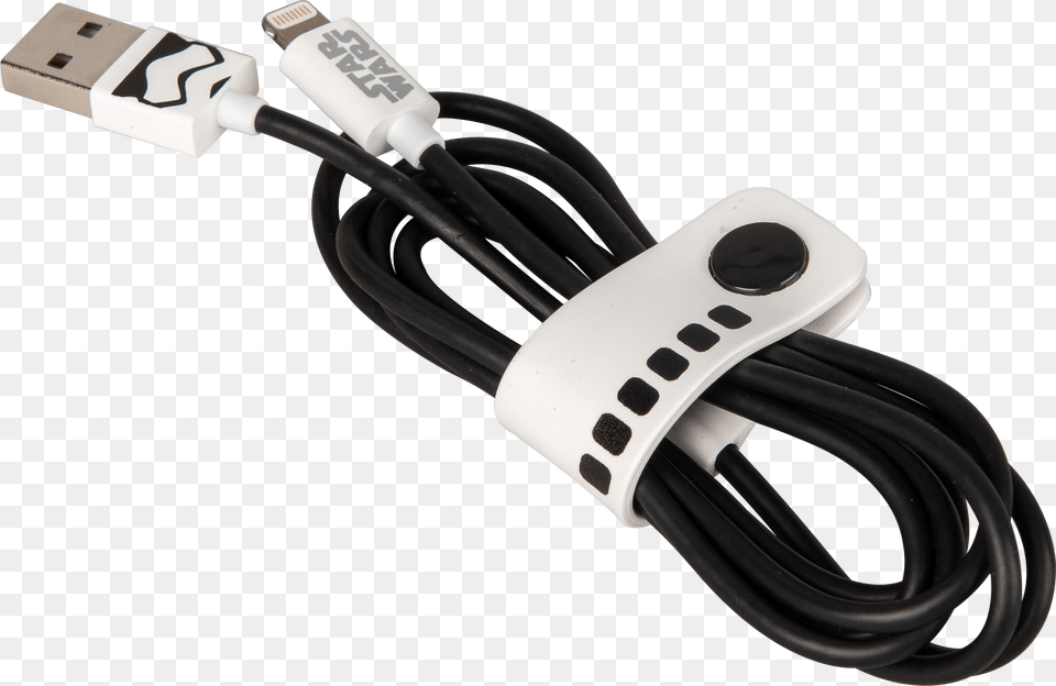 Star Wars Tfa Stormtrooper Lightning Cable 120cm Usb Cable, Adapter, Electronics Free Transparent Png