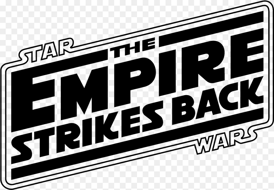 Star Wars The Empire Strikes Back Logo Vector Transparent Star Wars Ampquotempireampquot Art Poster Print, Gray Free Png