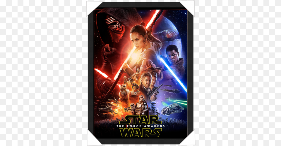 Star Wars The Force Awakens, Advertisement, Poster, Adult, Person Free Png