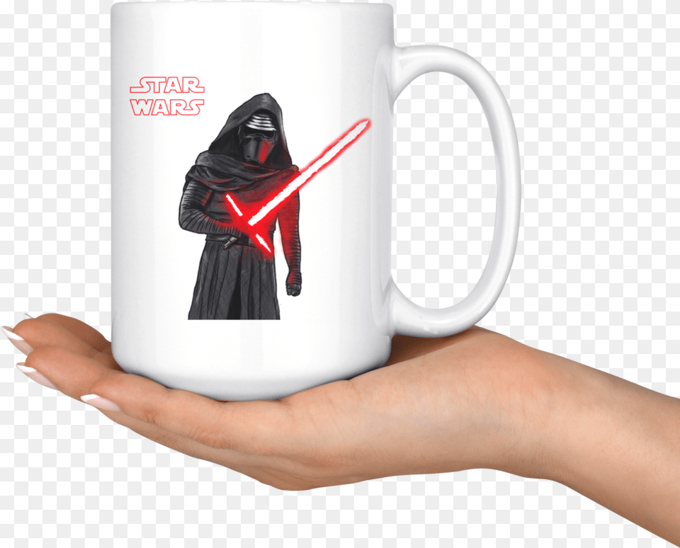 Star Wars The Force Awakens Kylo Ren Mug Mug, Adult, Person, Female, Woman Png