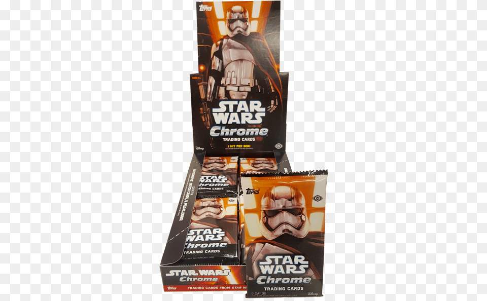 Star Wars The Force Awakens Topps Star Wars The Force Awakens Chrome Tc Pack, Advertisement, Poster, Adult, Male Free Png Download