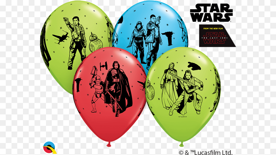 Star Wars The Last Jedi Balloon Birthday Star Wars Adult, Female, Person, Woman Free Transparent Png