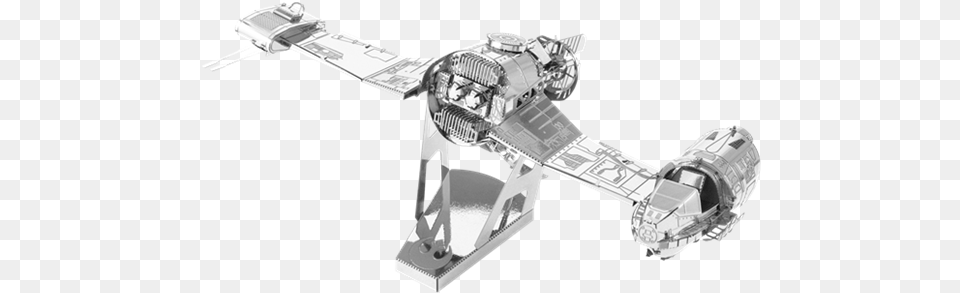 Star Wars The Last Jedi Resistance Ski Speeder Vehicle Metal Earth Star Wars, Cad Diagram, Diagram, Aircraft, Airplane Free Png