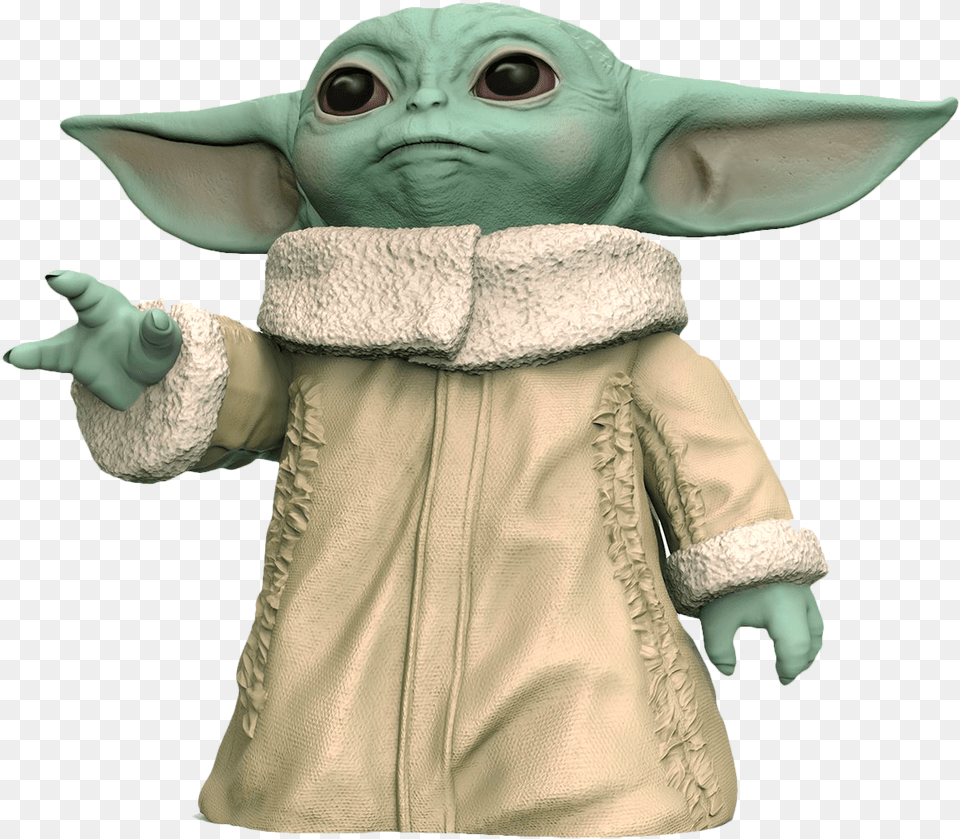 Star Wars The Mandalorian Child Baby Yoda 65 Baby Yoda Lego Star Wars Profile, Clothing, Coat, Alien, Person Free Transparent Png
